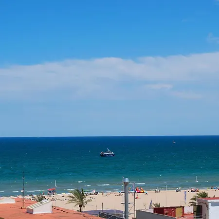 El Tiburon - Piso con espectaculares vistas al mar - solo para familias ideal para 4 personas Playa de Gandía Exterior foto