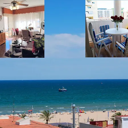 El Tiburon - Piso con espectaculares vistas al mar - solo para familias ideal para 4 personas Playa de Gandía Exterior foto