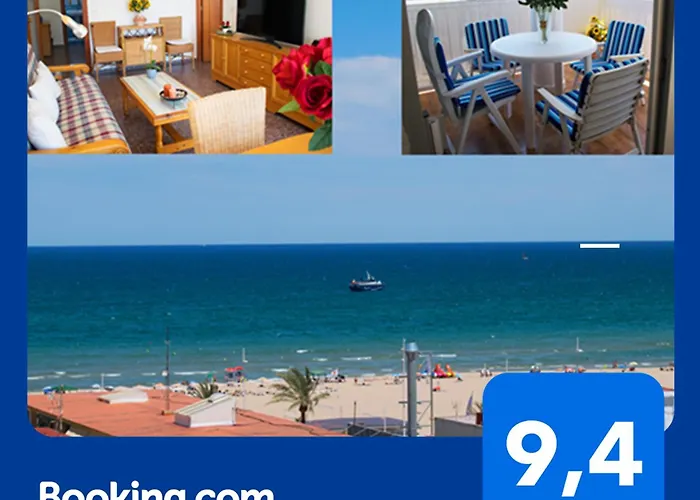 El Tiburon - Piso Con Espectaculares Vistas Al Mar - Solo Para Familias Ideal Para 4 Personas - Aire - Calefaccion - Ganador Award 2025, 2024, 2023, 2022